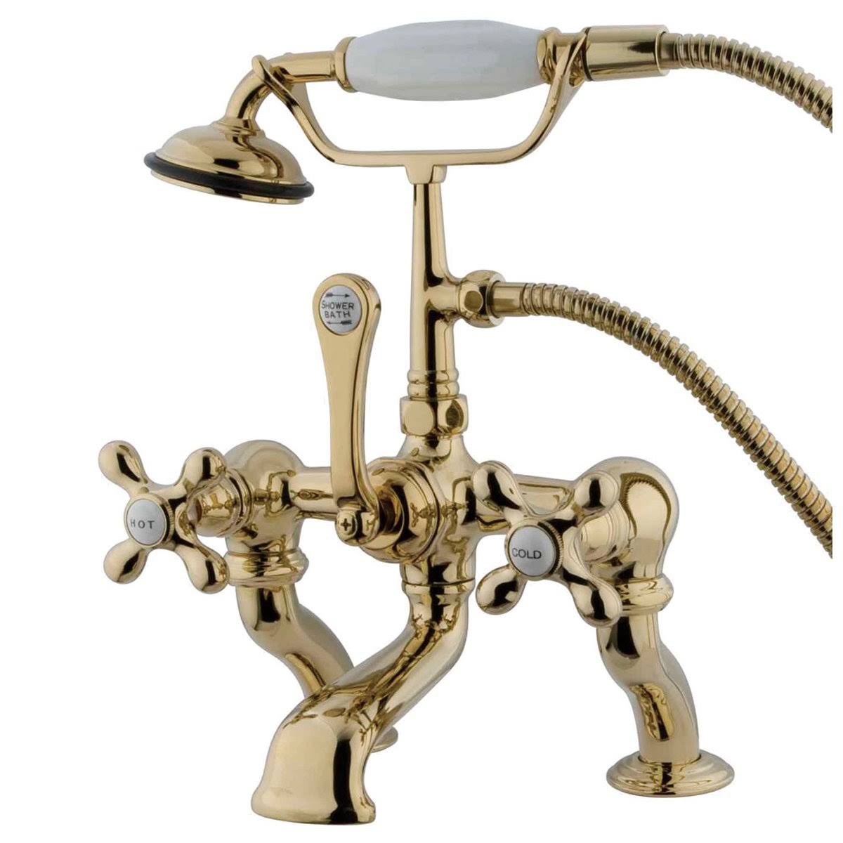 Vintage Deck Mount Tub Filler with Hand Shower, Oil Rubbed Bronze N722897