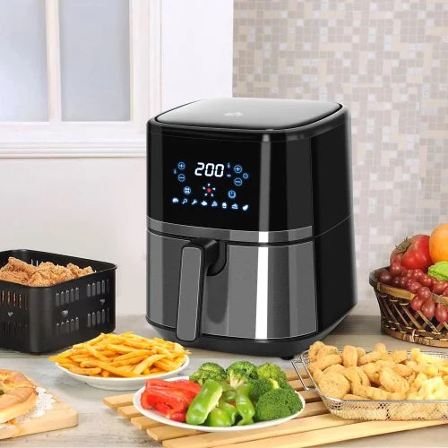 4.7Qt 4-in-1 Air Fryer with Digital Touchscreen and Nonstick Basket Y8411