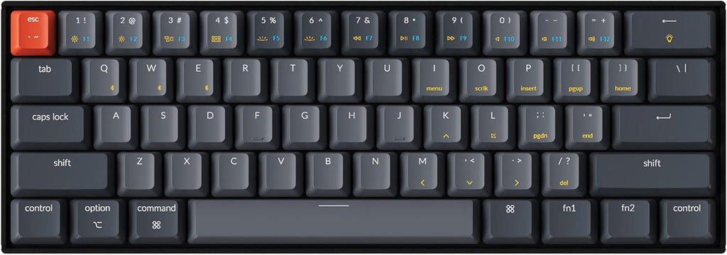 Compact 61-Key Bluetooth Wireless Mechanical Keyboard with Brown Switch U9046