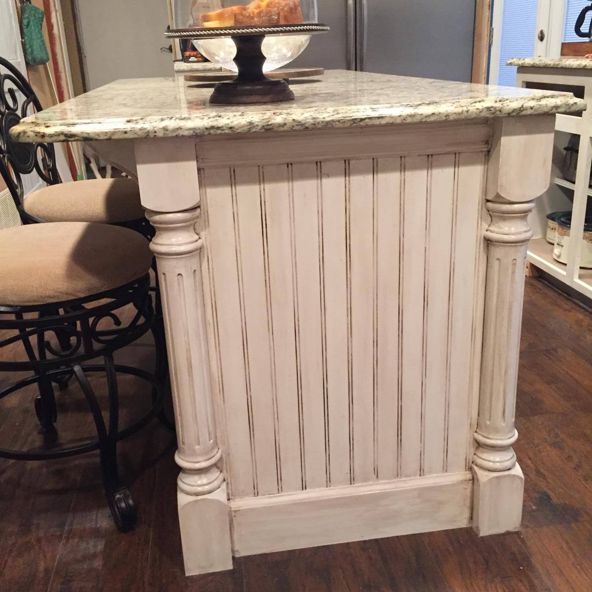 Rubberwood Fluted Cabinet Column U97780