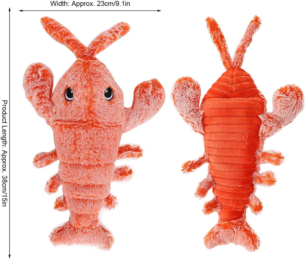 Flopping Lobster Cat Toy with Catnip Bag, Plush Interactive Cat Toys P6631