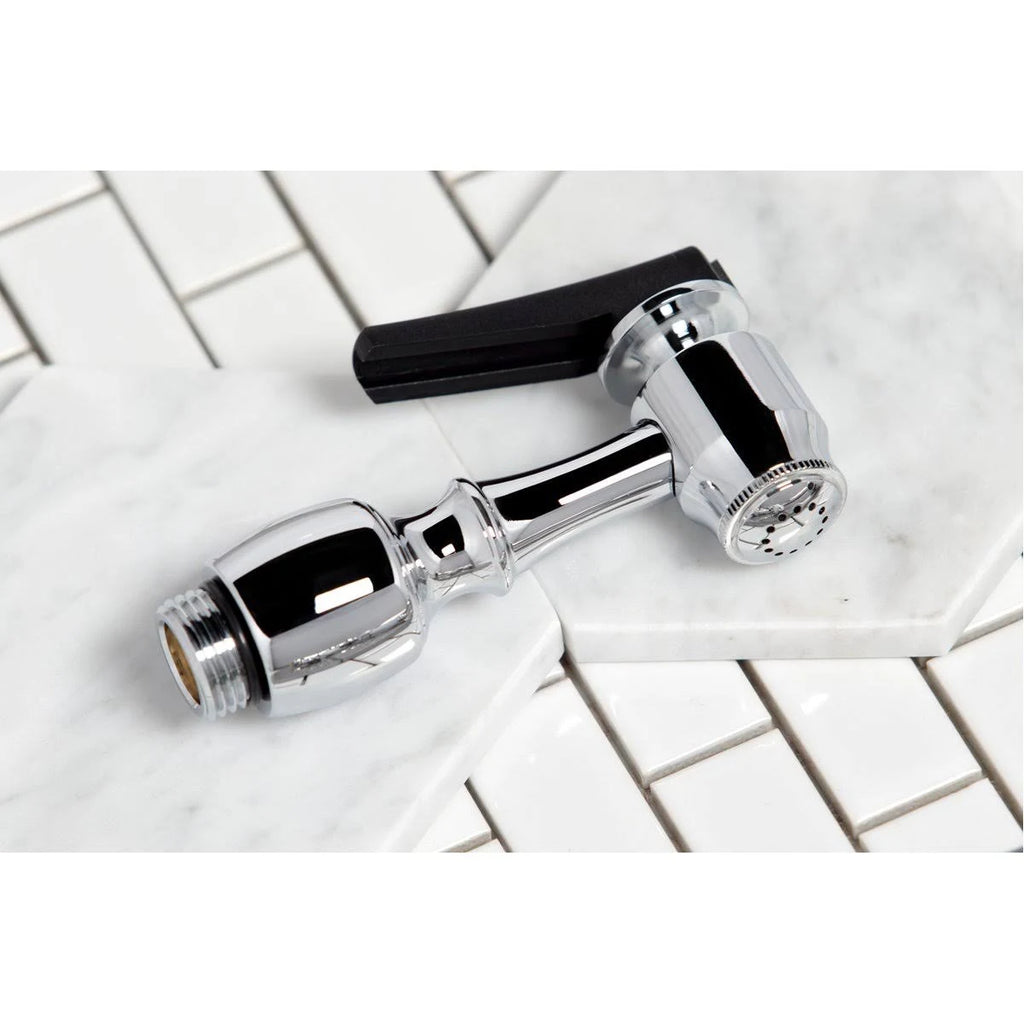 Polished Chrome Double Handle Kitchen Faucet with Side Sprayer N5237