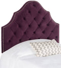 Purple Velvet Tufted Headboard M8142