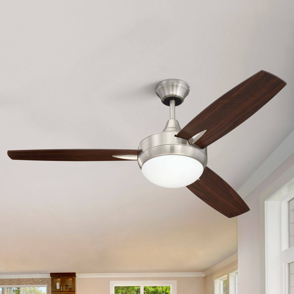 Brushed Polished Nickel Ceiling Fan R291