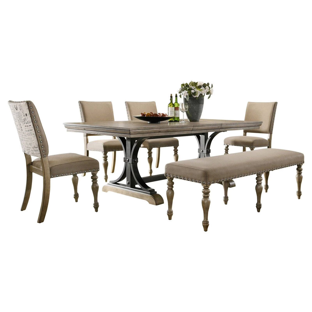 8-Piece Driftwood Dining Set N63862