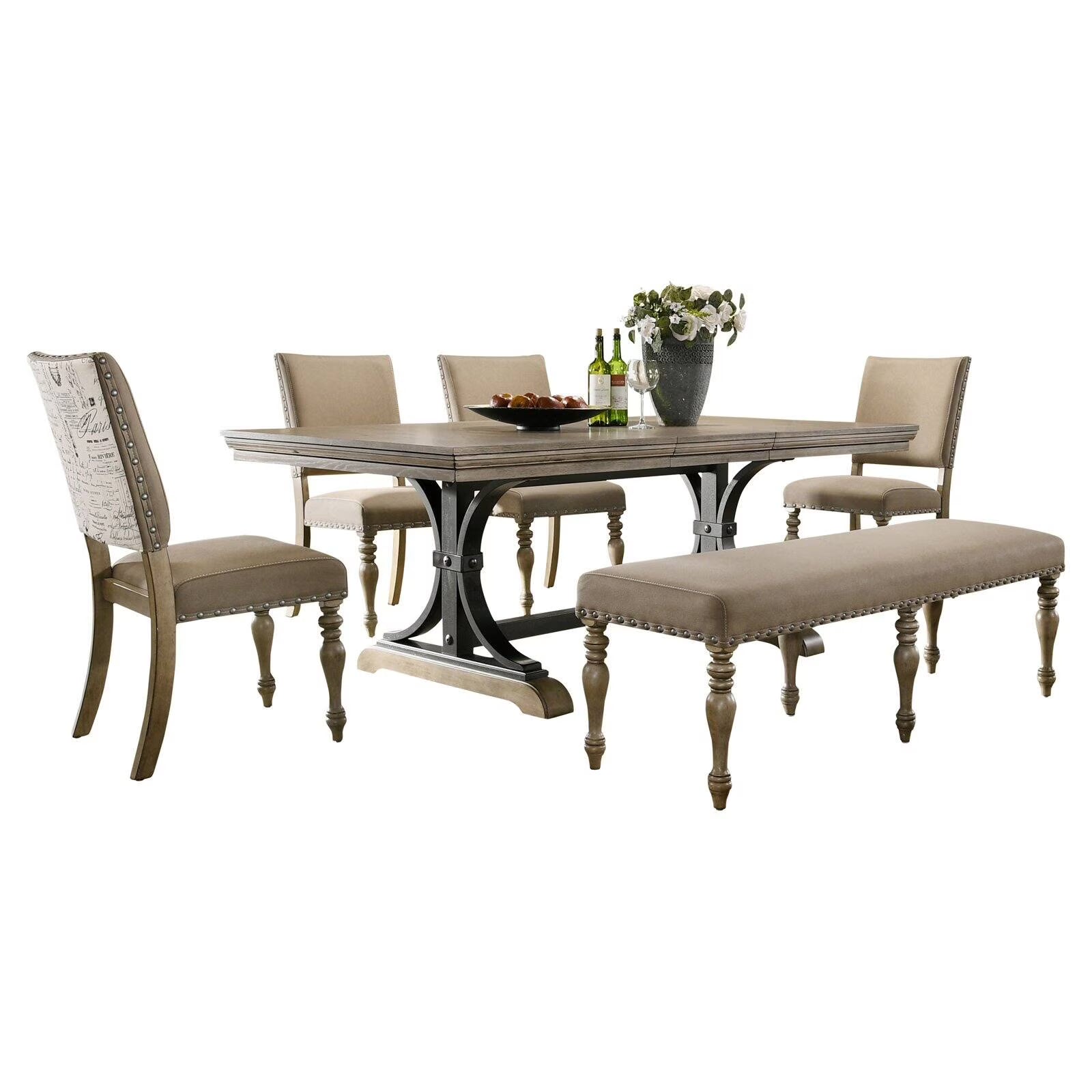 8-Piece Driftwood Dining Set N63862