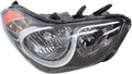 Headlight Assembly Passenger Side with Bulbs Black Housing K589