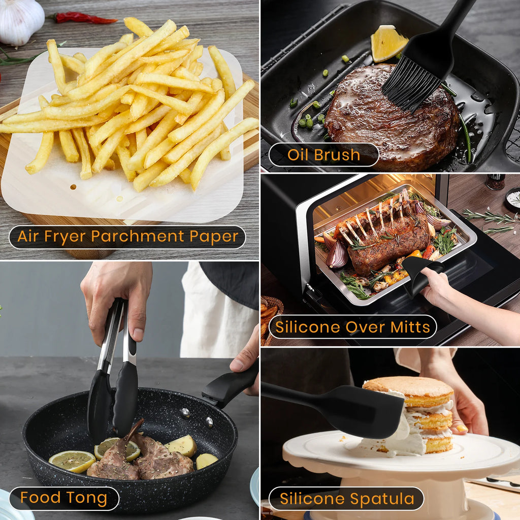 Black Air Fryer Accessories Set H2889