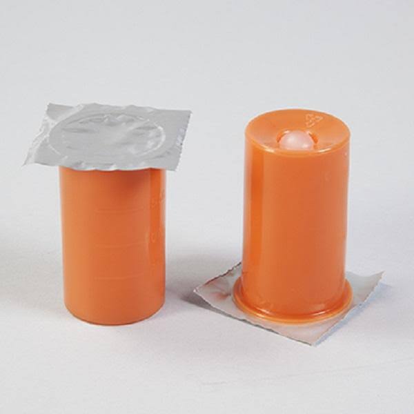Amber Vials with Plugs, 300 per Pack - 15ml K41097