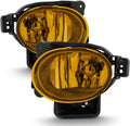 Yellow Lens Bumper Fog Lights Assembly Driving Lamps with Bulbs H1298