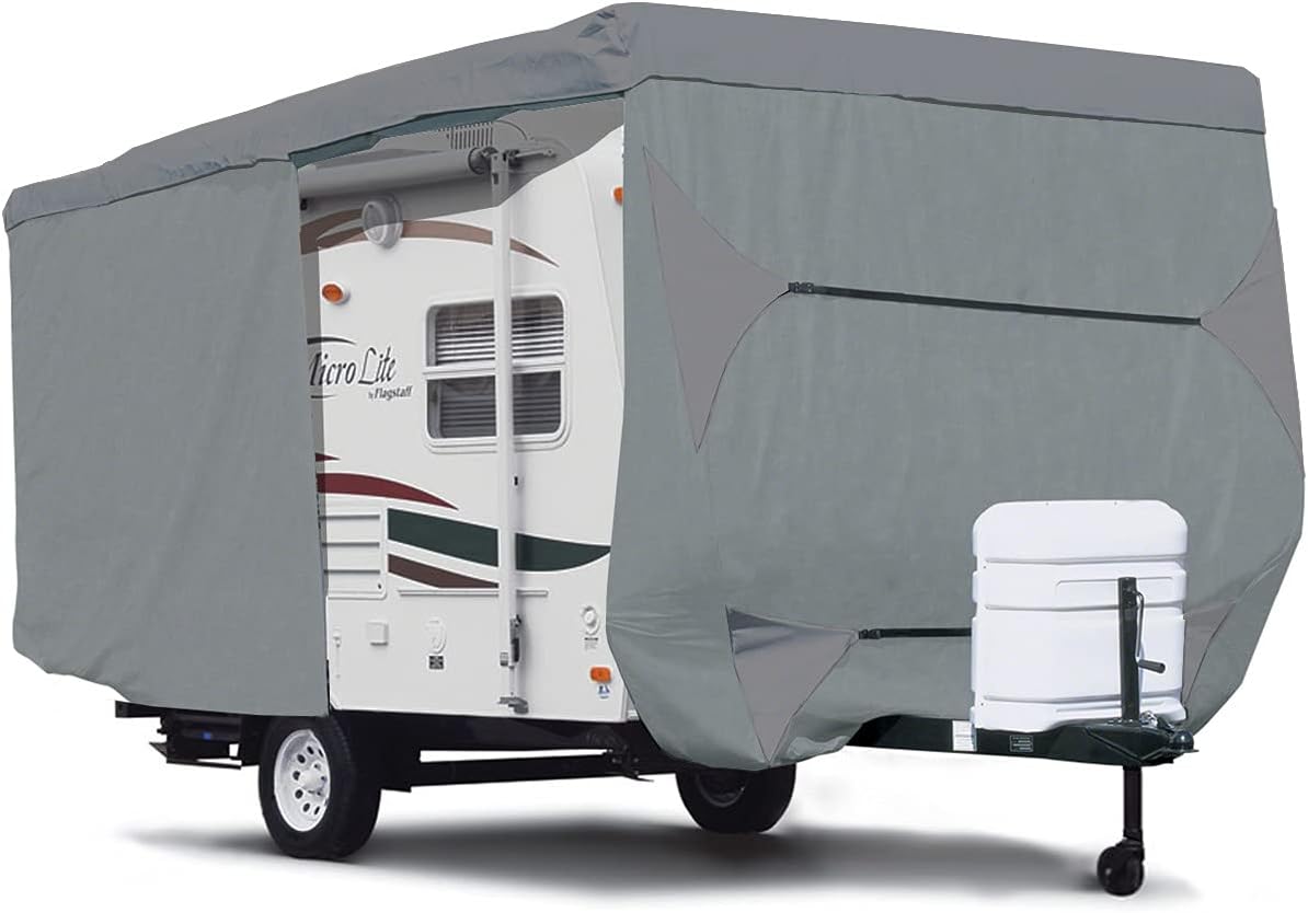 18'-20'L Travel Trailer RV Cover with Access Panels Y302143