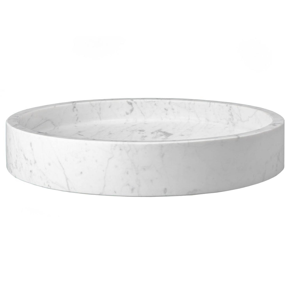 Round Infinity Pool Sink Carrara Marble J40314