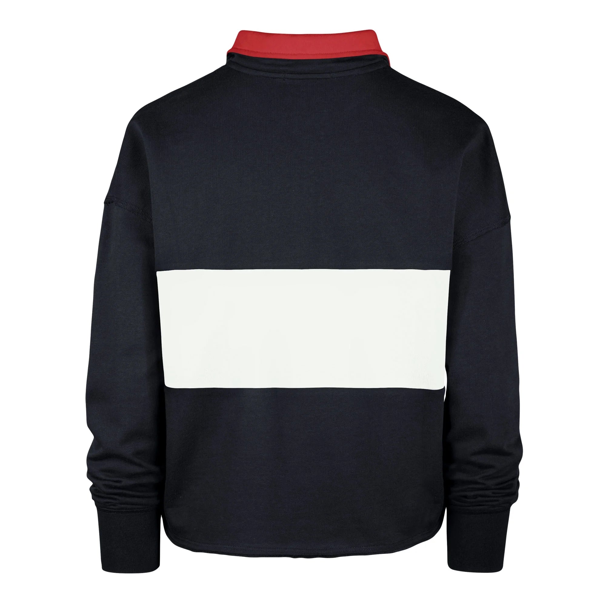Navy Boston Red Sox Quarter-Zip Cropped Top I1108