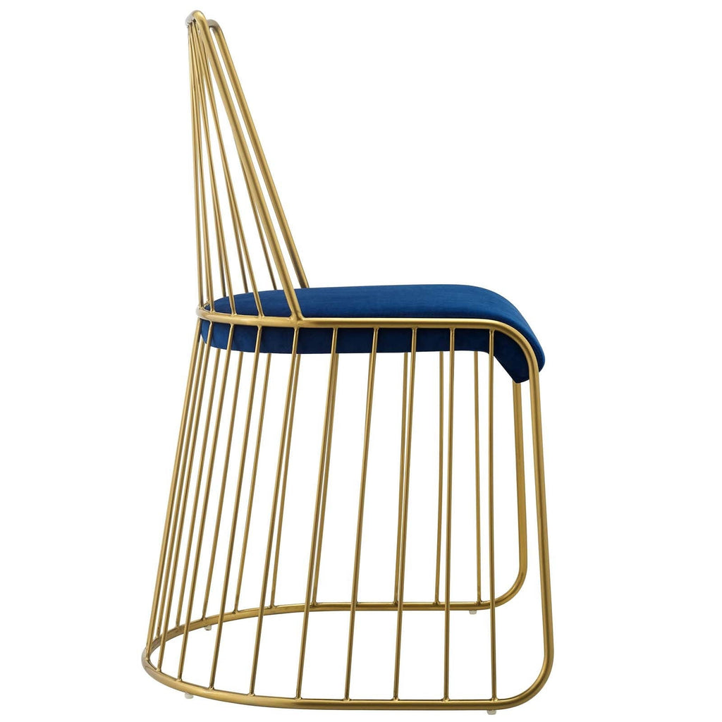 Navy Velvet Dining Chair D68069