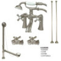 Vintage Satin Nickel Clawfoot Tub Faucet Package E755707