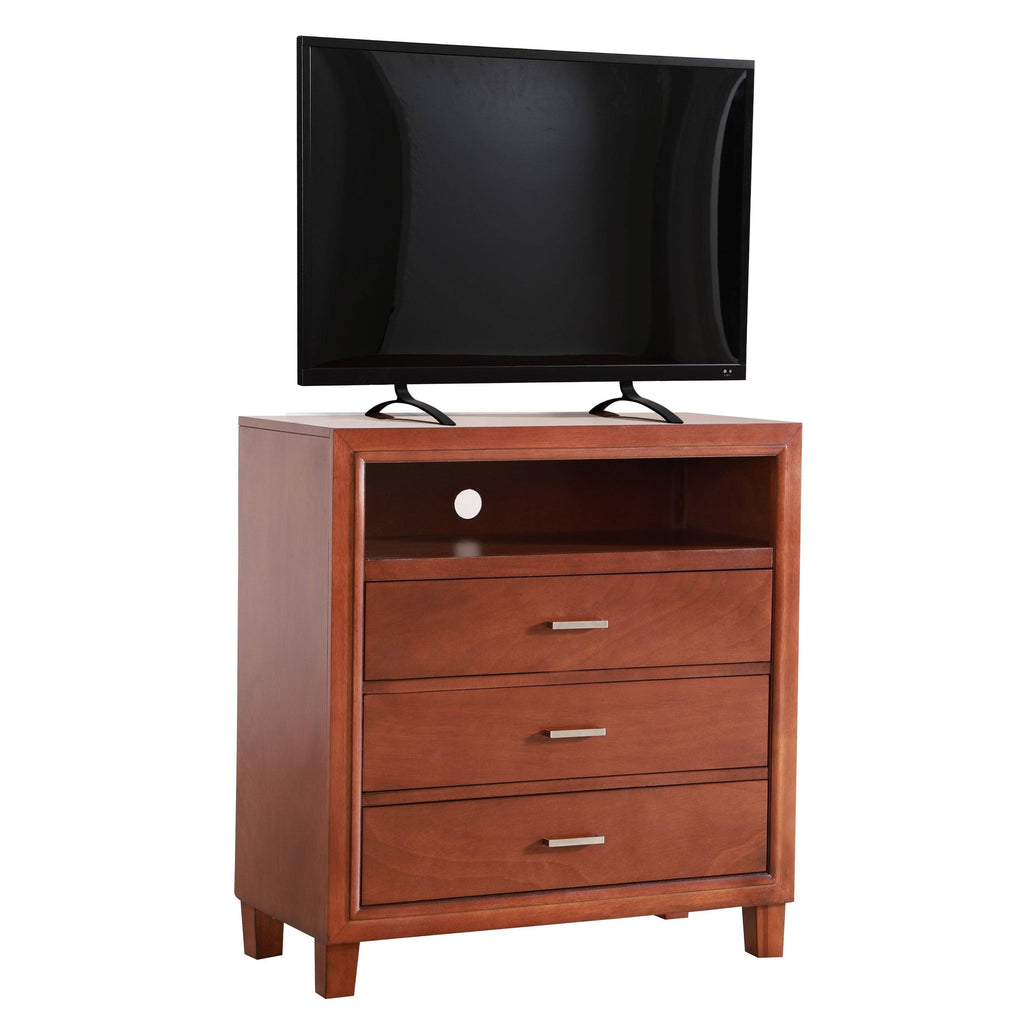 Cappuccino Media Chest W1302