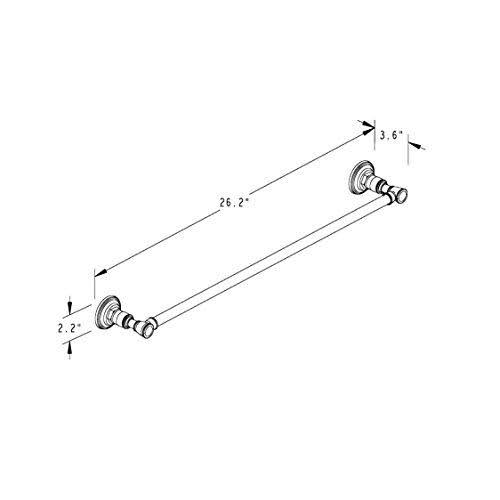 Satin Nickel Towel Bar Z500