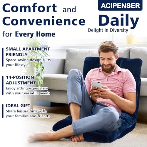 Brown Folding Floor Chair with Cushion I70117