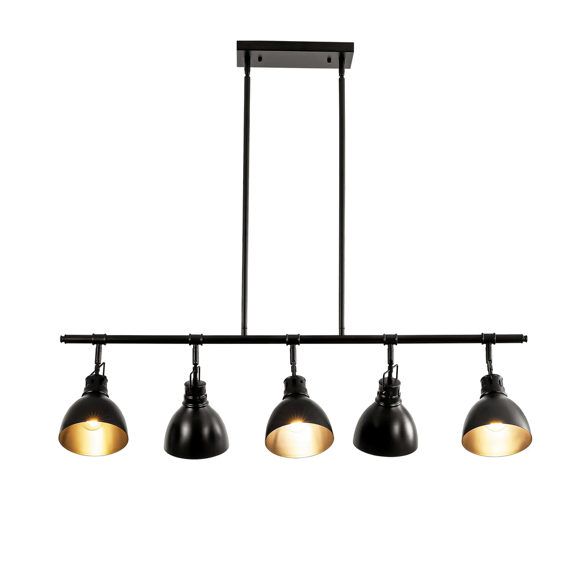 5-Light Linear Dome Hammered Industrial Pendant Z1531