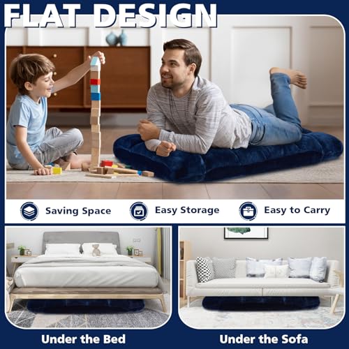 Brown Folding Floor Chair with Cushion I70117