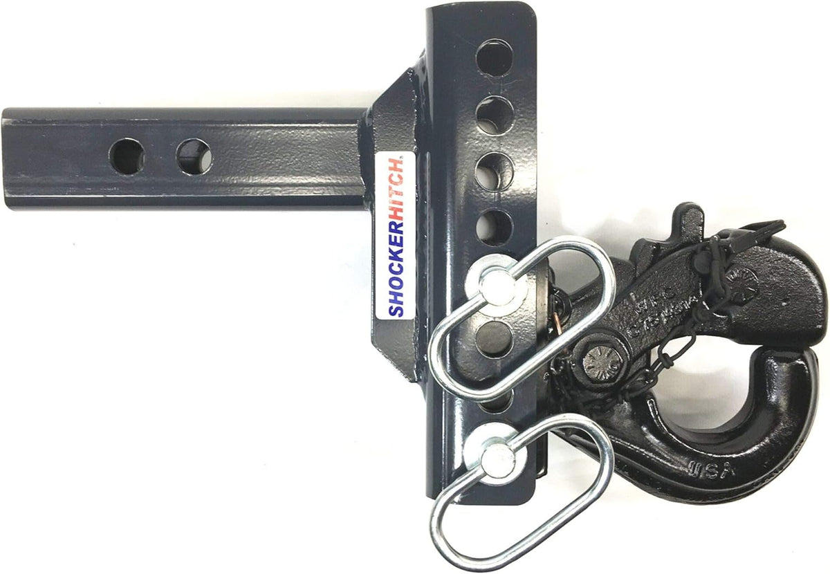 Pintle Hook Drop Ball Mount 1-1/2" Rise to 6-1/2" Drop 12,000 lbs 2" Hitch A499