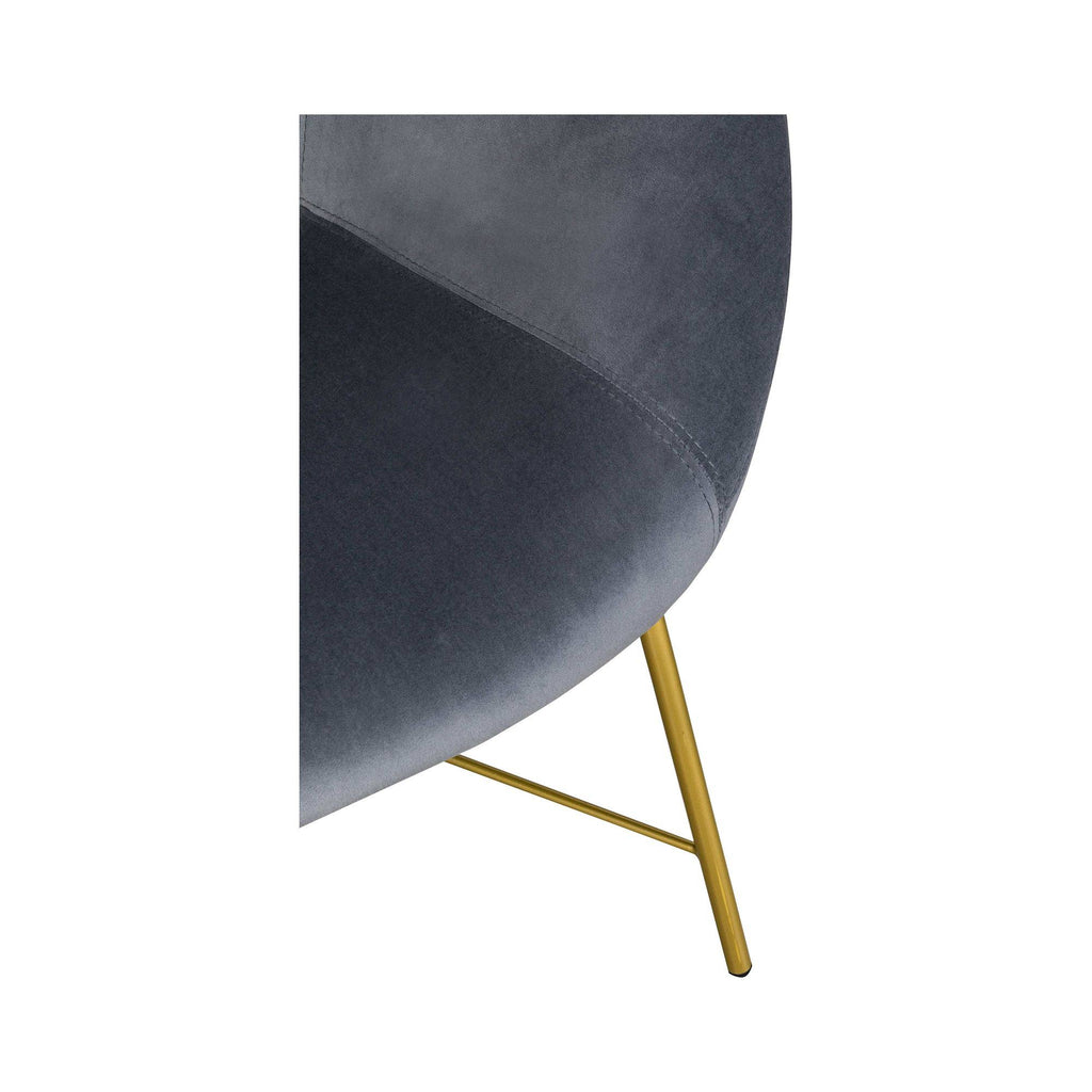 Grey Velvet Chair B76155