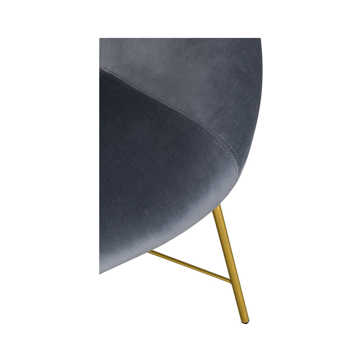 Grey Velvet Chair B76155