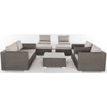 Grey Wicker Sectional with Aluminum Frame K18683