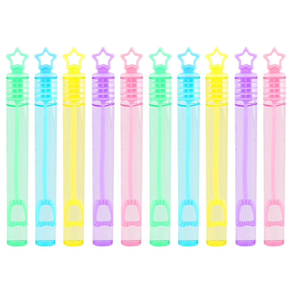 Heart & Star Shaped Tube Soap Mini Bubble Wand Stick Toy S58777