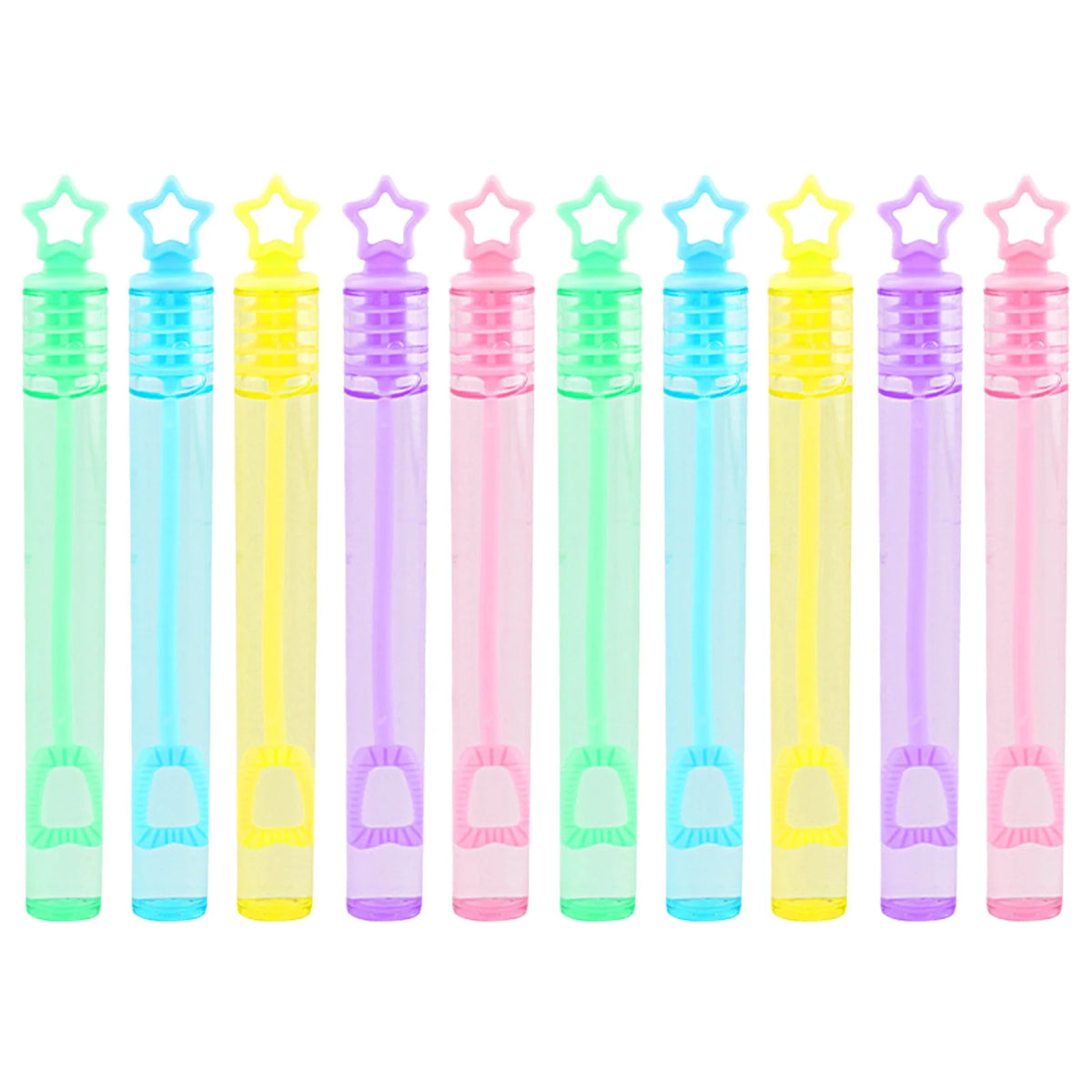 Heart & Star Shaped Tube Soap Mini Bubble Wand Stick Toy S58777