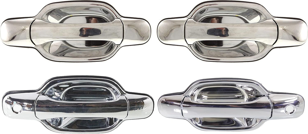 Chrome Exterior Door Handle Set of 4 Z14773