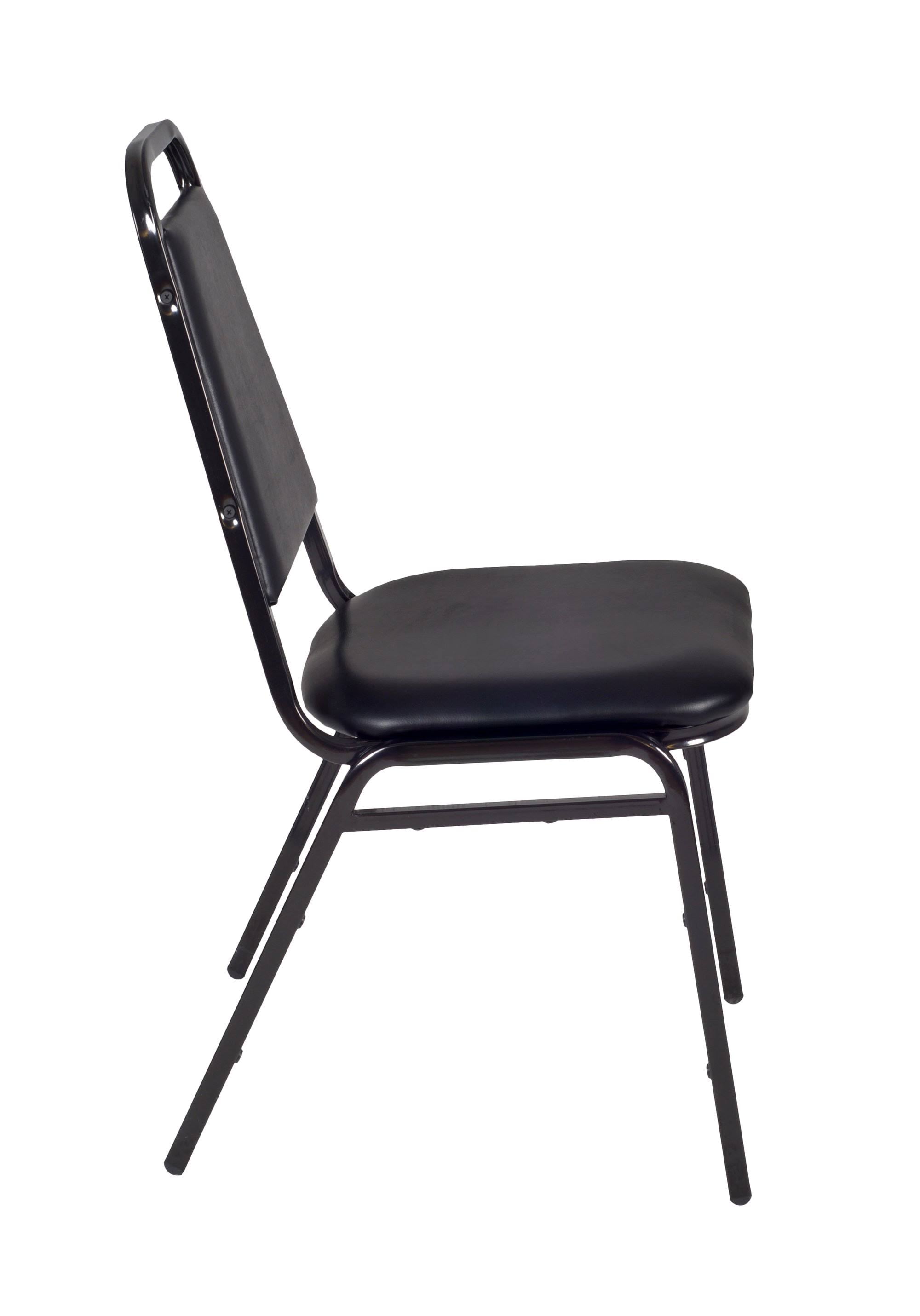Round Breakroom Table with 4 Stack Chairs Q7439