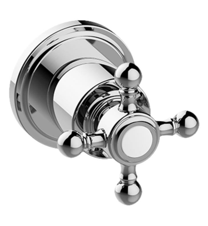 Satin Nickel 2-Way Diverter Valve Trim Plate with Cross Handle N36435