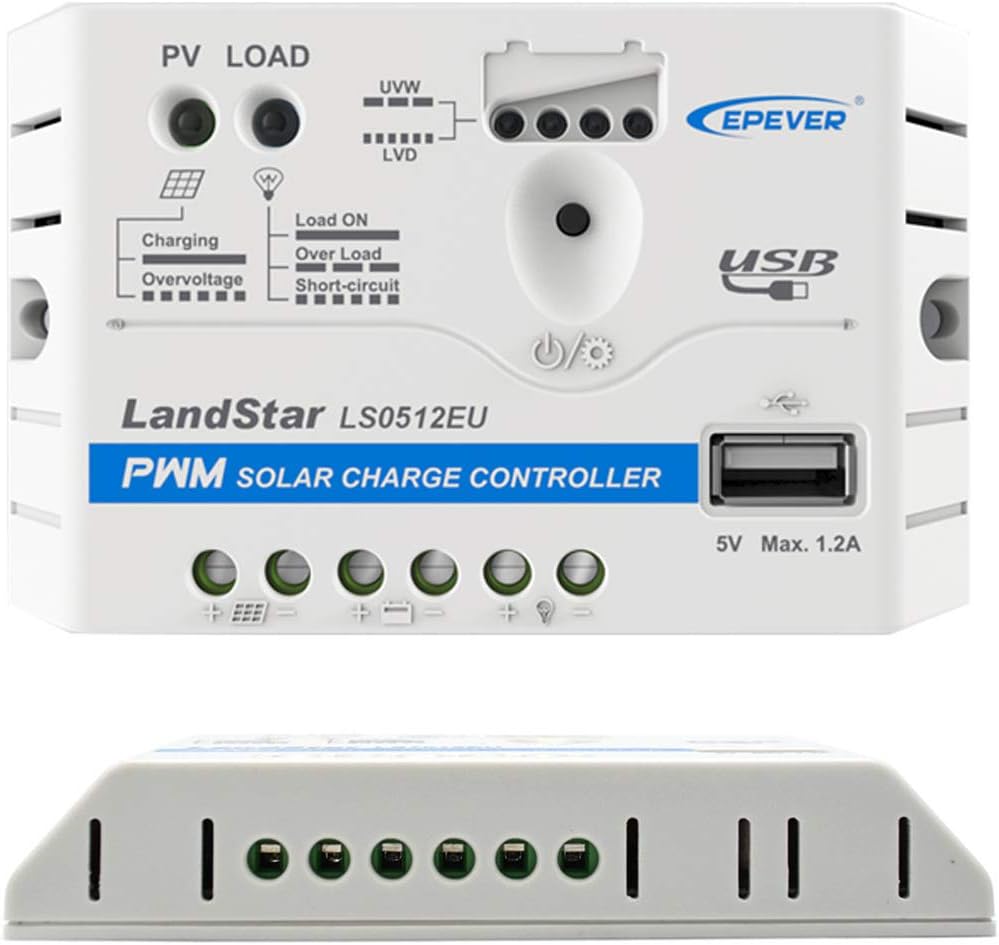 12V 25W 5A Polycrystalline Solar Panel & Charge Controller with USB 5V Output Z534