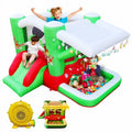 Inflatable Bouncer with Blower, 80" x 91" Play Area, 55" Tall W560
