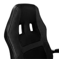 Black PU Leather Office Chair with Metal Base W5965