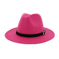 Vintage Wide Hat with Belt Buckle U191