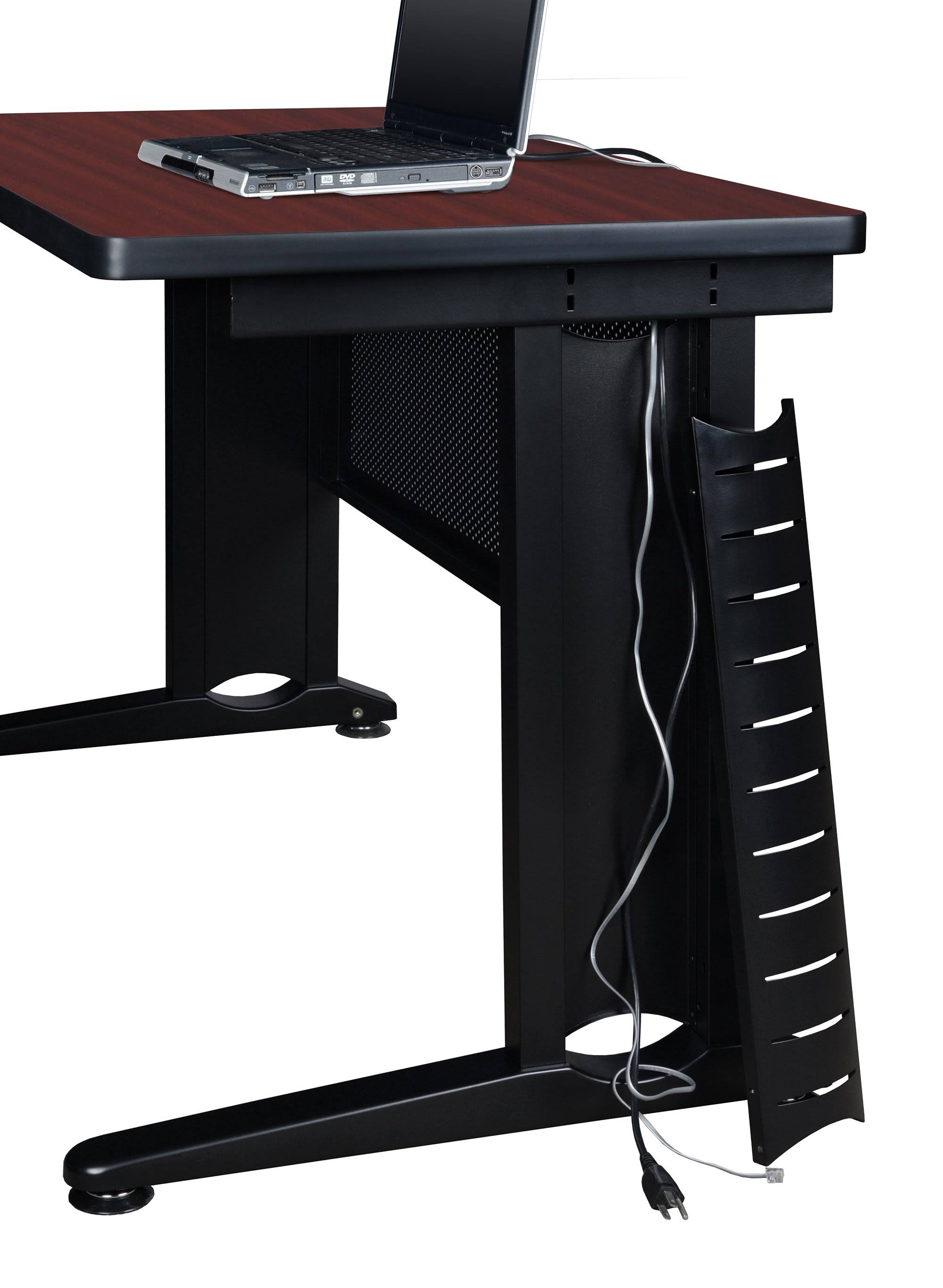 Mahogany L-Desk Shell with Return C2304