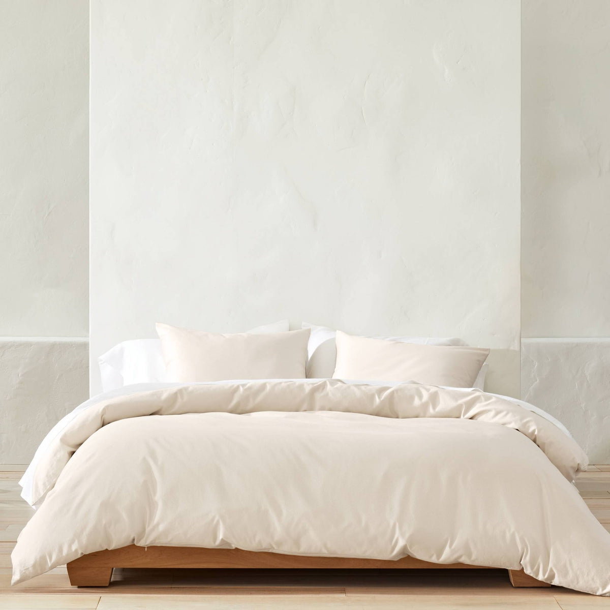 Full/Queen Supima Washed Sateen Duvet & Sham Set Natural X74399