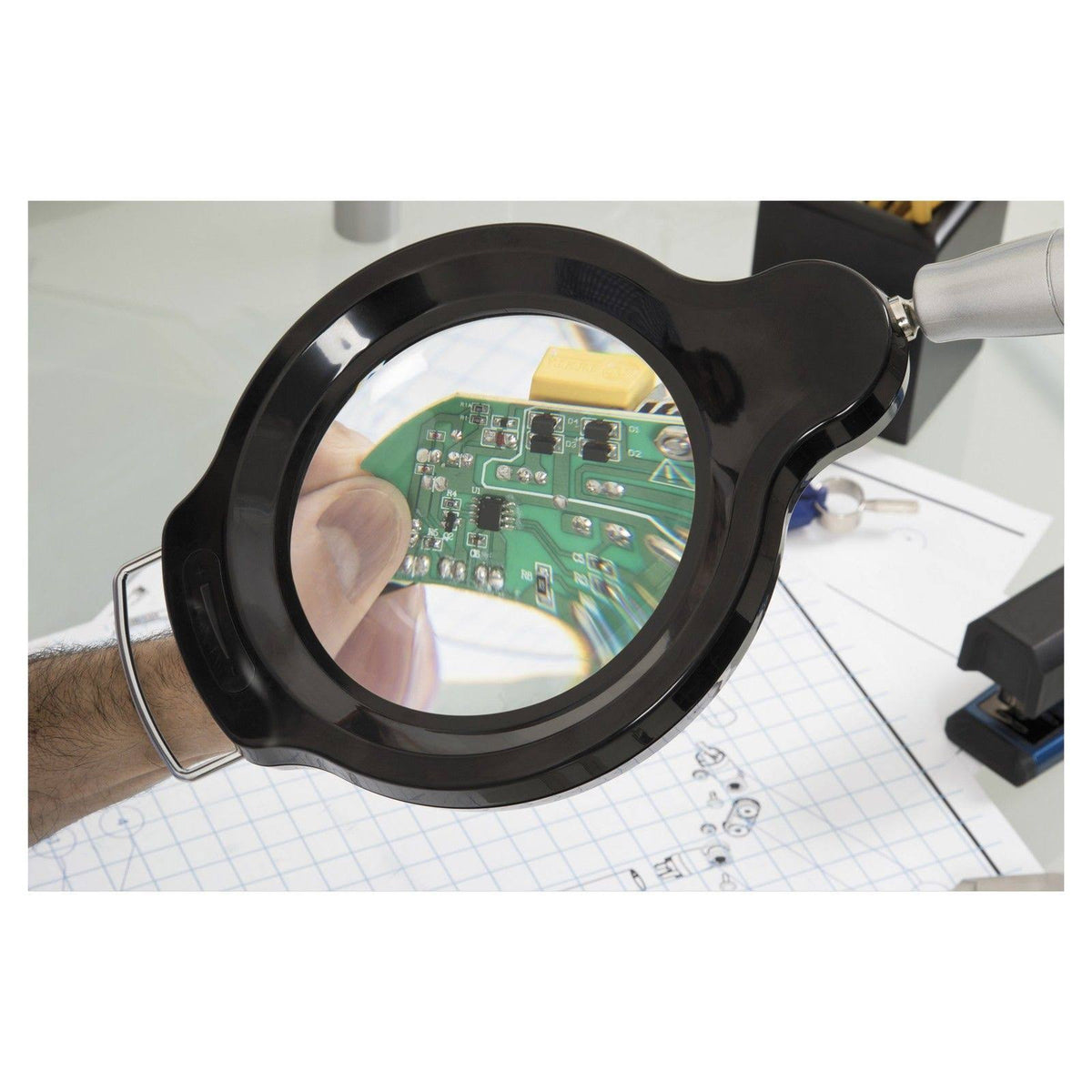 29x22 LED Desk Light Magnifier B630