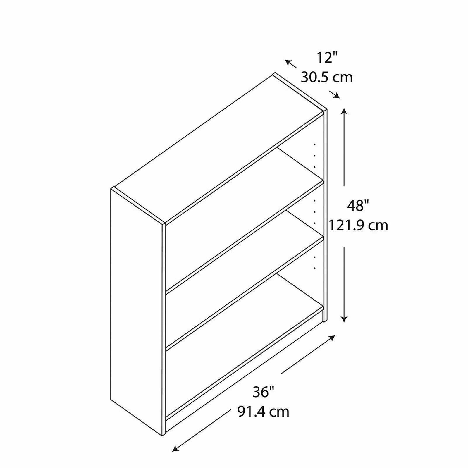 3-Shelf Bookcase in Snow Maple H5626