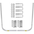 Boat Trailer Guide-on, 46", One Pair Aluminum, Adjustable Width, Complete Mounting Accessories Q87260