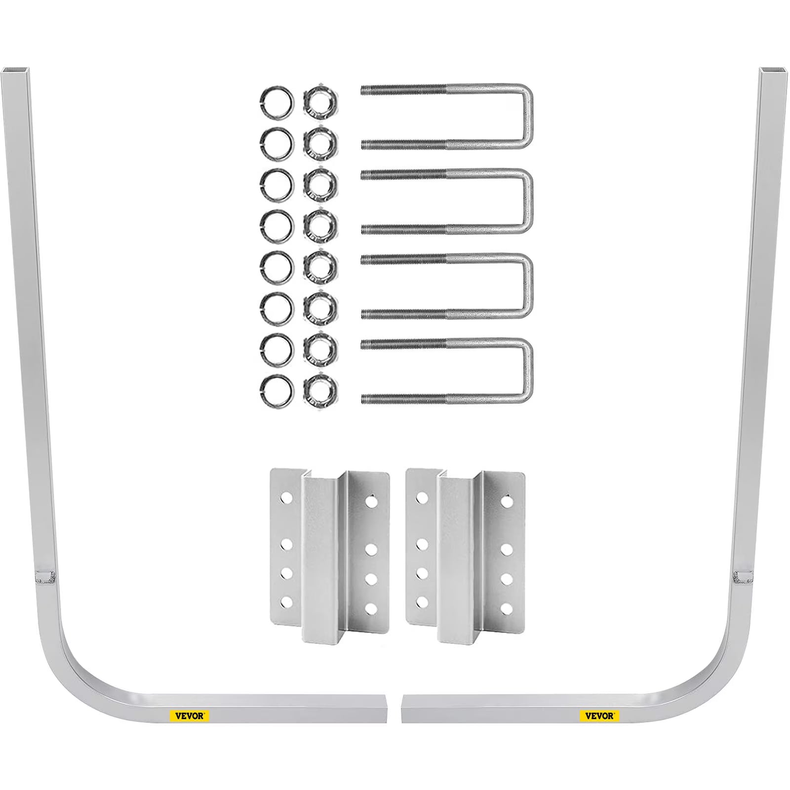 Boat Trailer Guide-on, 46", One Pair Aluminum, Adjustable Width, Complete Mounting Accessories Q87260