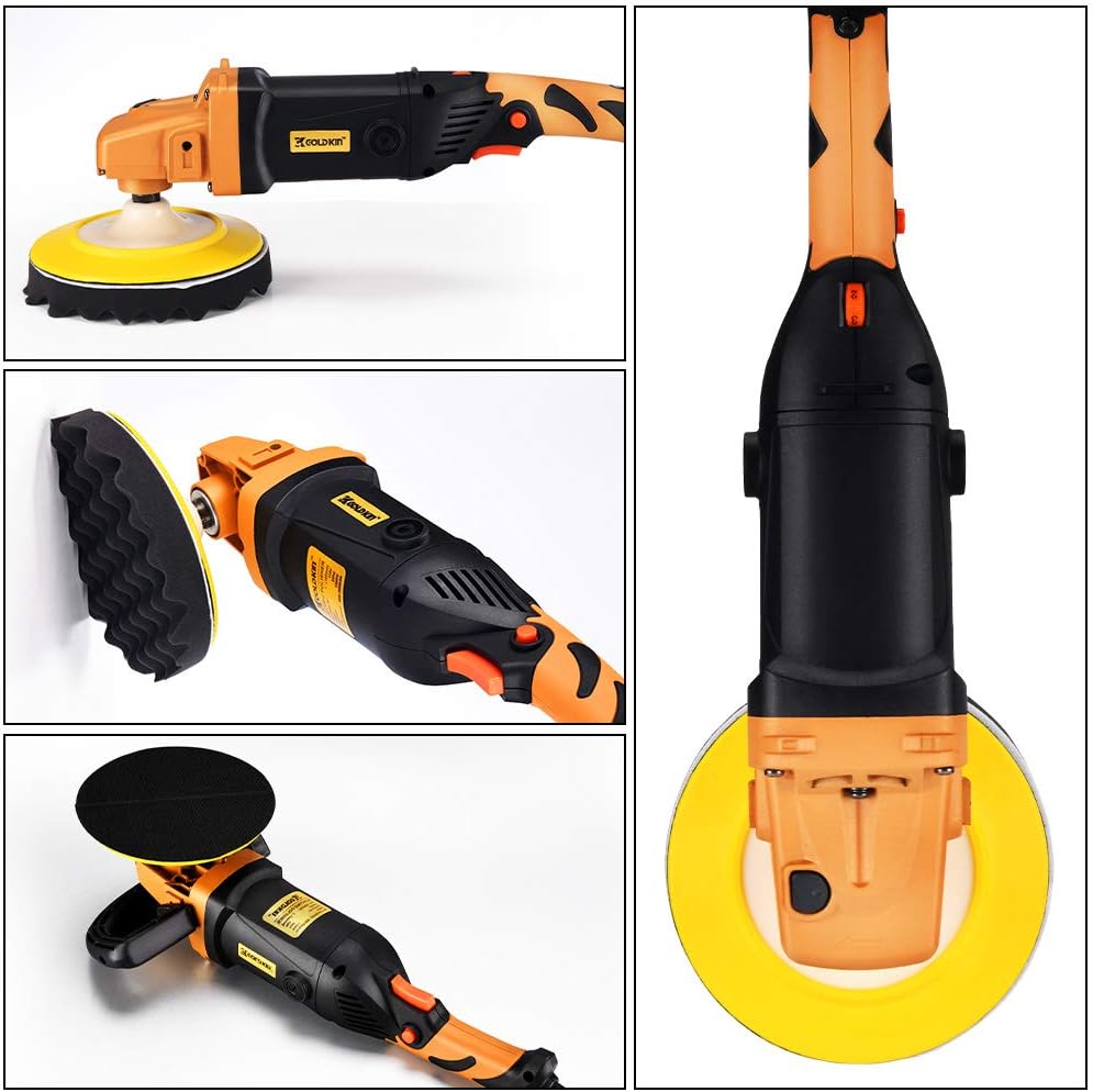 1400W 6-Speed Variable Speed Rotary Orbital Polisher U2033