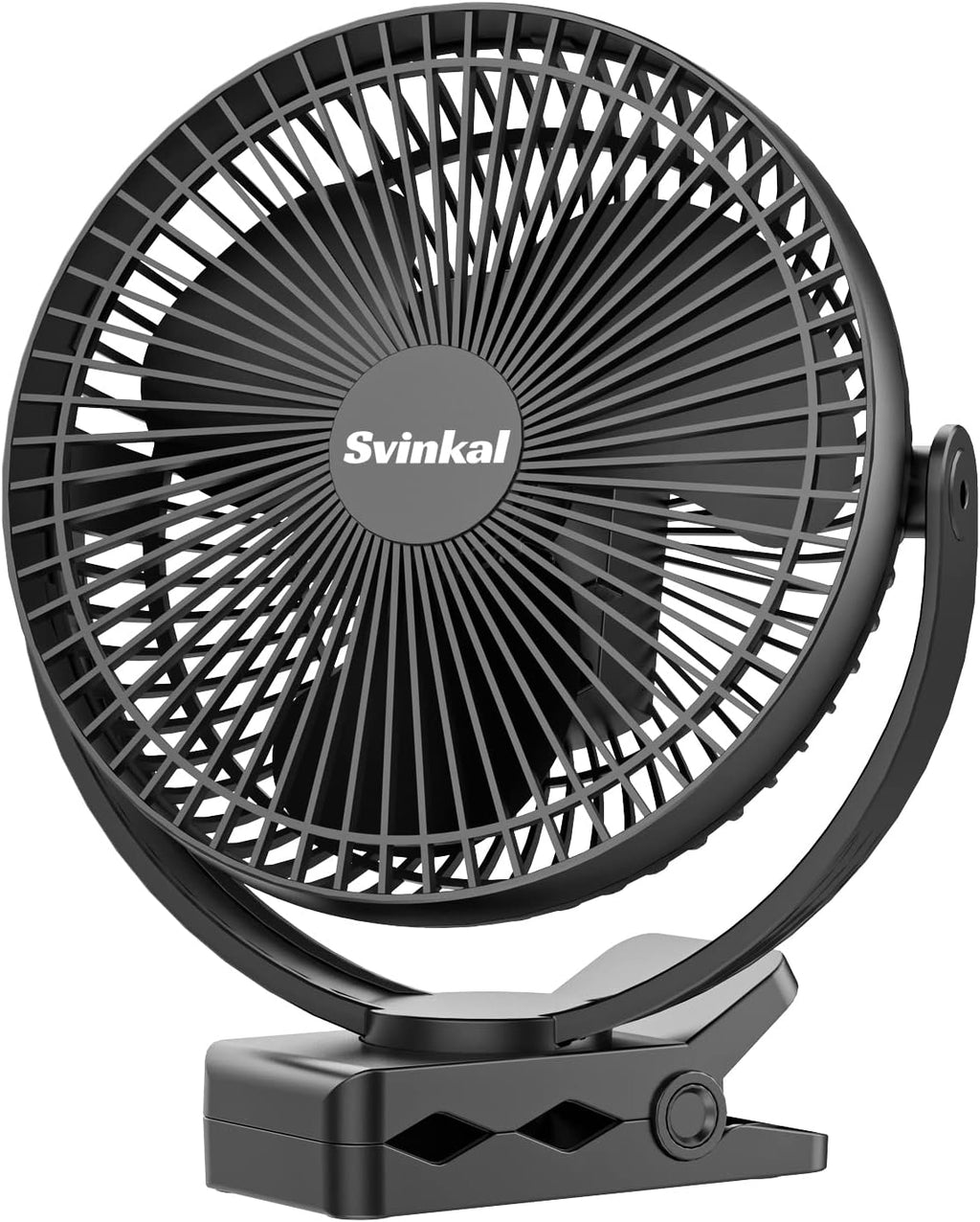 20000mAh Rechargeable USB Desk Fan with Timer, 3 Speed, 360° Rotation, Pack of 2 H844068