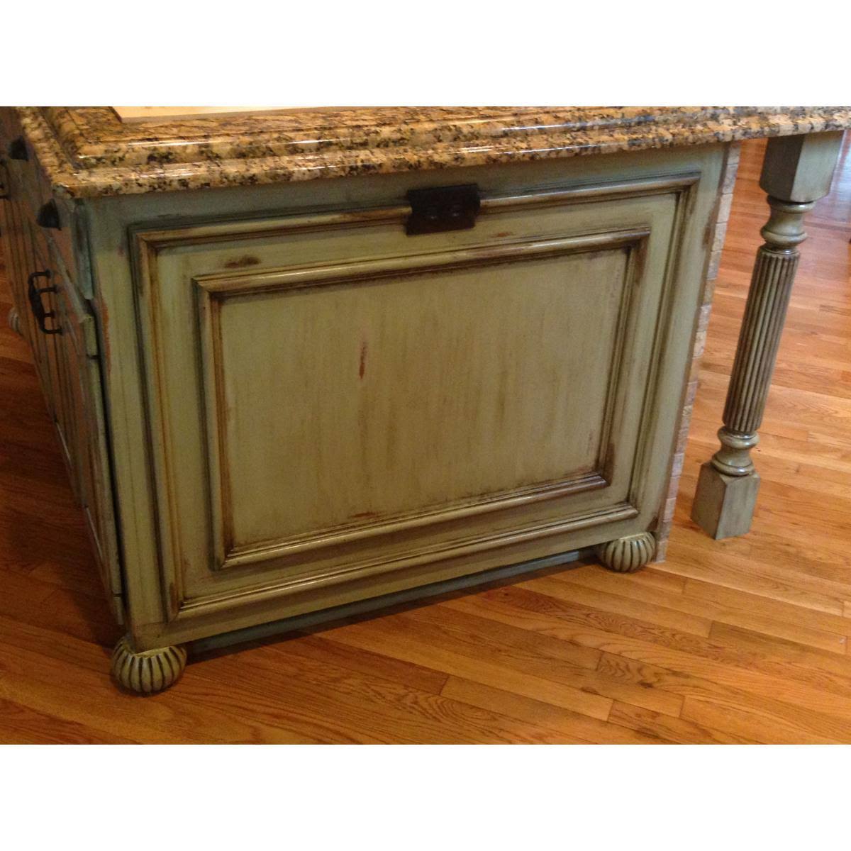 Rubberwood Fluted Cabinet Column U97780