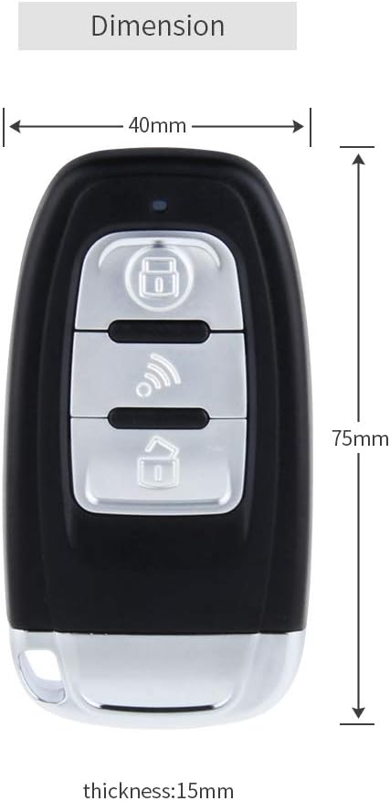 Smart Key PKE Car Alarm with Push Engine Start Button DC12V F20027