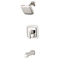 Polished Nickel Tub and Shower Faucet D989