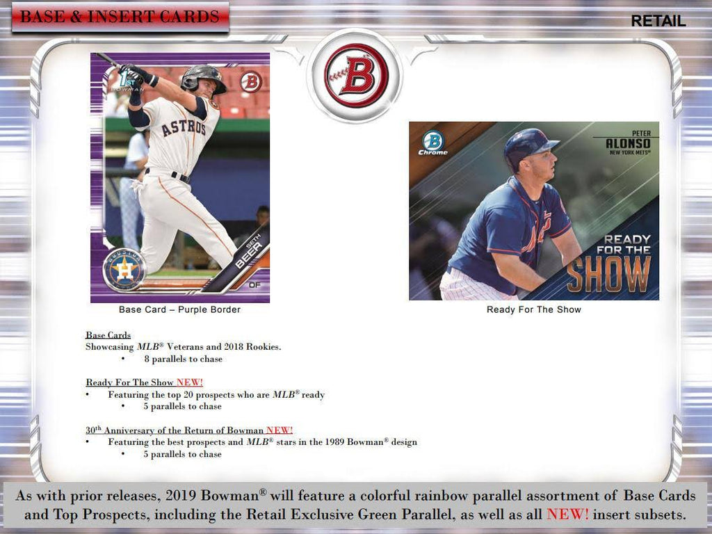 2019 Bowman Baseball 6ct Blaster Box R7687