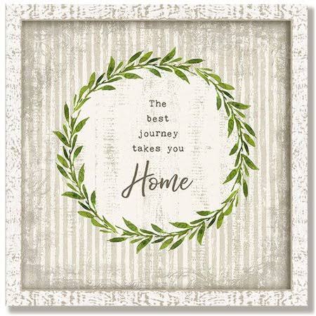 Framed Textual Art on Wood R71828